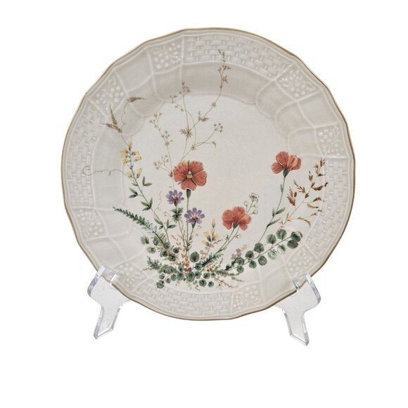 Mikasa Other - Mikasa Margaux Dessert Salad Plate Floral Basket Weave Design Japan 8.25 in